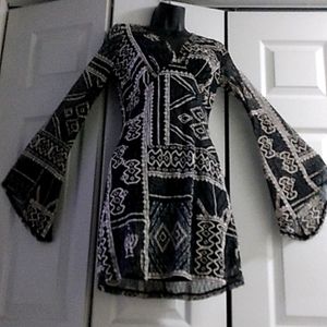 Black &White mini dress